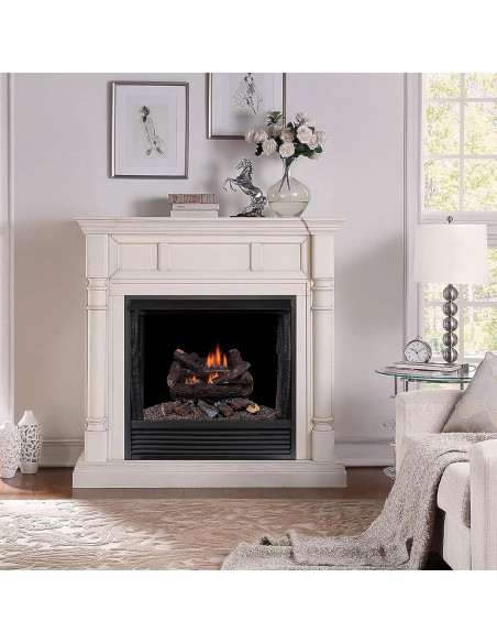 Conjunto de troncos Duluth Forge 18" gas sin ventilación 30000 BTU