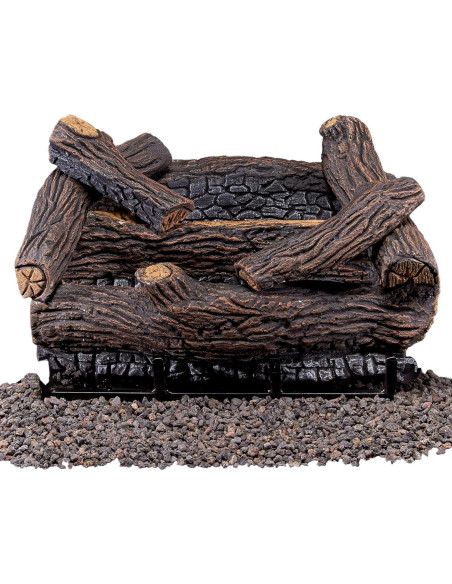 Conjunto de troncos Duluth Forge 18" gas sin ventilación 30000 BTU