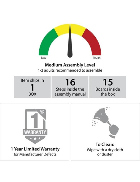 Chimenea Eléctrica Pemberly Row con Mueble y Control Táctil
