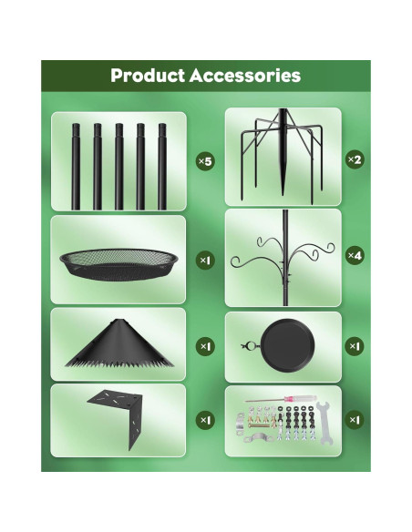 Poste para Comederos de Aves JarryStart 234 cm con Baffle