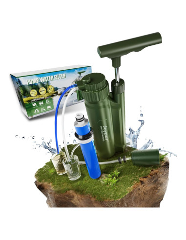 Bomba de Filtro de Agua Portátil Joypur K8190, 3 Etapas de Filtrado