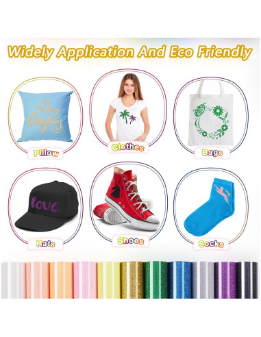 Vinilo de Transferencia Térmica TORC Glitter Negro 30.48 cm x 1.83 m