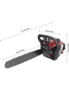 Motosierra Eapmic 58CC 20" Gasolina con Kit de Herramientas 2