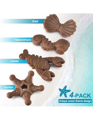 Juguetes para perros PETSTA indestructibles - Pack de 4