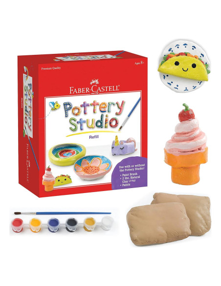 Kit de Recarga de Cerámica Faber-Castell - 0.91 kg Arcilla Natural