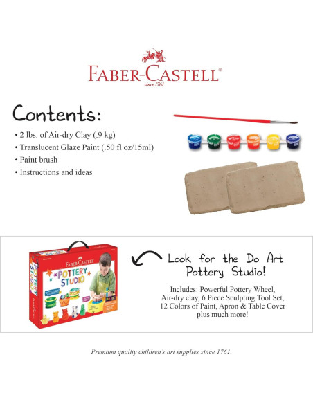 Kit de Recarga de Cerámica Faber-Castell - 0.91 kg Arcilla Natural