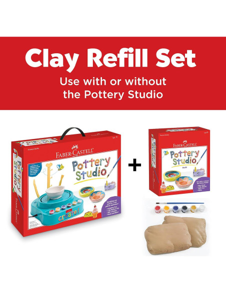 Kit de Recarga de Cerámica Faber-Castell - 0.91 kg Arcilla Natural