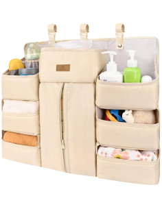 Organizador de Pañales Bebamour Khaki para Cuna y Mesa de Cambio 2