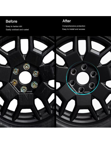 Cubiertas de Tuercas de Rueda MTMARS3 para Tesla Cybertruck 24 Pcs