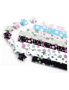 Papel Origami Beauy Girl 1120 Hojas Trébol Impreso 1.2x24 cm