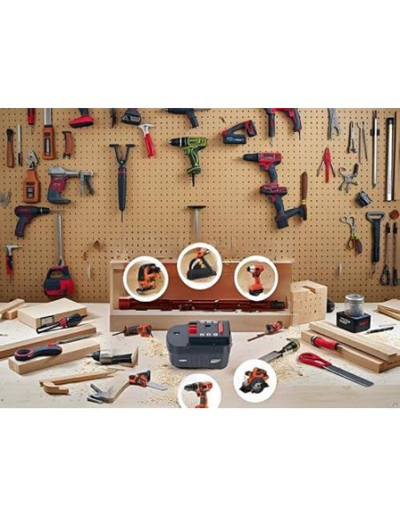 Batería de Reemplazo 12V 6Ah Black & Decker con Cargador Rápido