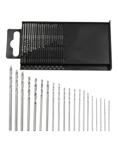 Juego de Brocas Mini Micro Biaungdo 20 Piezas HSS 0.3-1.5mm