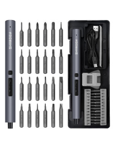 Destornillador Eléctrico SHARDEN Mini 29 en 1 con 24 Puntas