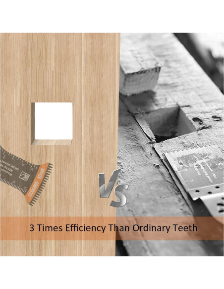 6 Hojas de Sierra Oscilante Curvadas BBYPP 6.99 cm para Madera y Plástico