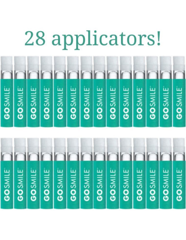 Borradores de Manchas GO SMILE - 28 Aplicadores de Blanqueamiento Dental