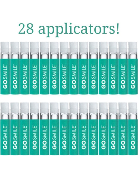 Borradores de Manchas GO SMILE - 28 Aplicadores de Blanqueamiento Dental