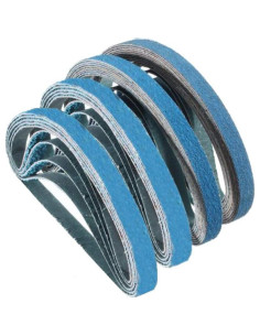 Cinturones de Lijado de Zirconia Zivisk 1.27 cm x 30.48 cm 16 Piezas 2