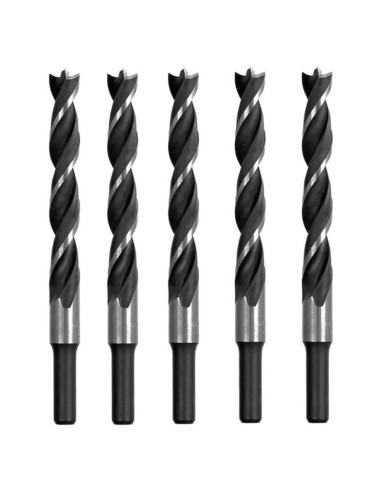 Broca Brad Point 12 mm MAX-CRAFT 5 Pcs para Madera Dura