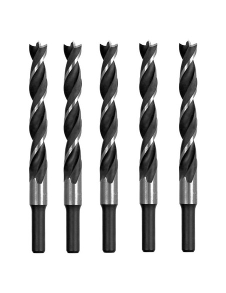 Broca Brad Point 12 mm MAX-CRAFT 5 Pcs para Madera Dura