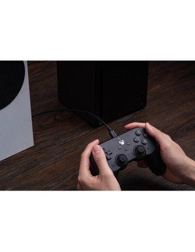 Controlador con cable 8BitDo Pro 2 para Xbox y PC - Negro