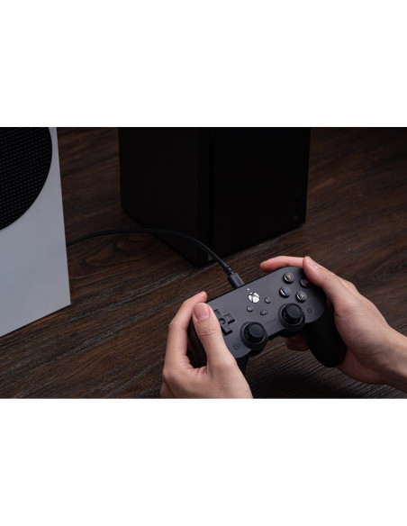 Controlador con cable 8BitDo Pro 2 para Xbox y PC - Negro