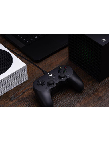 Controlador con cable 8BitDo Pro 2 para Xbox y PC - Negro
