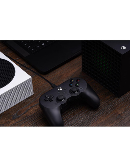 Controlador con cable 8BitDo Pro 2 para Xbox y PC - Negro