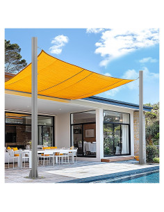 Postes de Sombra Yakmax 3.05m Acero Gris Profundo - 2 Unidades