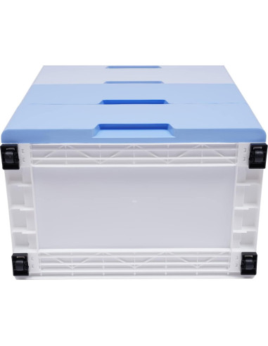 Cómoda de 5 Cajones WPORDE Azul Degradado con Ruedas