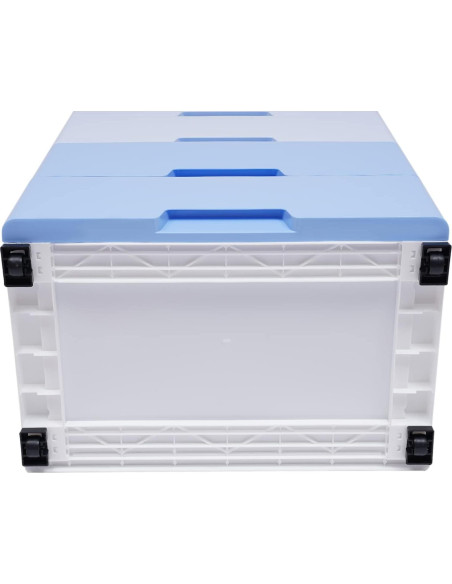 Cómoda de 5 Cajones WPORDE Azul Degradado con Ruedas