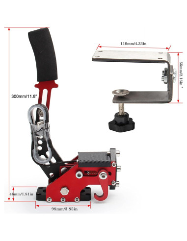 Freno de Mano USB Guil Vim Rojo para PC - Simulador de Carreras
