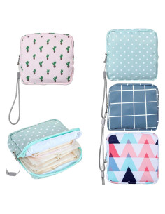 Juego de 4 Bolsas Portátiles APLZGMG para Toallas Menstruales