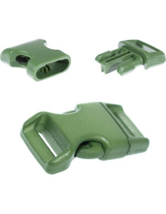 Hebillas de liberación lateral Paracord Costa Oeste 5 paquetes Verde Militar 2