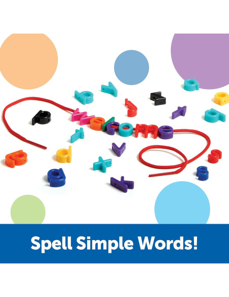 Cuentas de Letras de Enhebrar Recursos de Aprendizaje - 275 Piezas