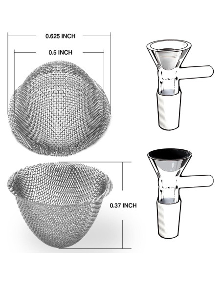 Pantallas de Tubo Ajustables STANKER 30 Piezas Acero Inoxidable