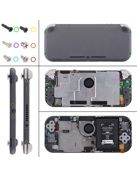 Juego de Botones de Reemplazo eXtremeRate Rosa Cherry para Switch Lite