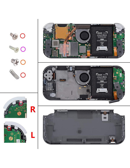 Juego de Botones de Reemplazo eXtremeRate Rosa Cherry para Switch Lite