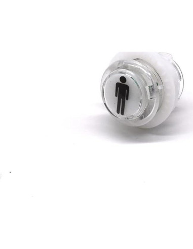 4 Botones LED Arcade 24mm Arcity 5V Blanco con Microswitch