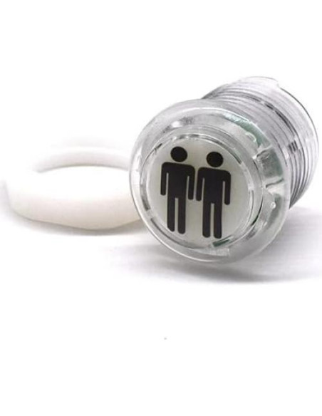 4 Botones LED Arcade 24mm Arcity 5V Blanco con Microswitch