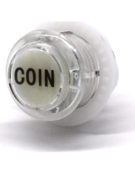 4 Botones LED Arcade 24mm Arcity 5V Blanco con Microswitch