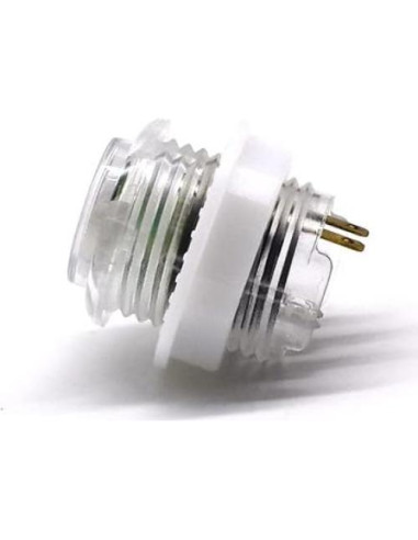 4 Botones LED Arcade 24mm Arcity 5V Blanco con Microswitch