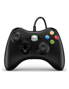 Controlador con cable ISHAKO para Xbox 360 y PC - Negro