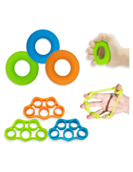 Fortalecedor de Agarre Pnrskter Grande 6 PCS Silicona