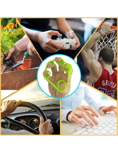 Fortalecedor de Agarre Pnrskter Grande 6 PCS Silicona