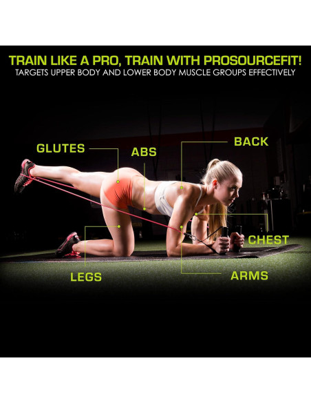 Banda de Resistencia ProsourceFit Roja 8-12 LB para Ejercicio