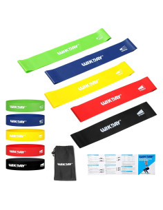 Bandas de Resistencia WIKDAY 5 Piezas para Ejercicio