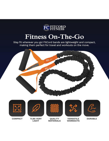 Banda de Resistencia FitCord 3,18 kg Muy Ligera - Ejercicio