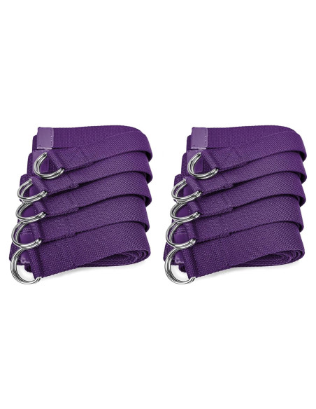Correa de Yoga Sunshine Yoga 10-Pack 243,84 cm Púrpura