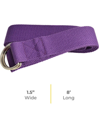 Correa de Yoga Sunshine Yoga 10-Pack 243,84 cm Púrpura