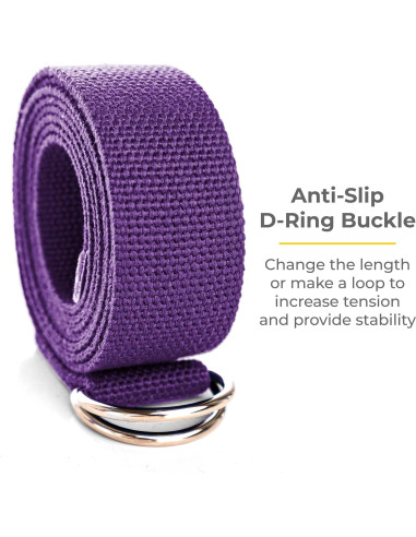 Correa de Yoga Sunshine Yoga 10-Pack 243,84 cm Púrpura